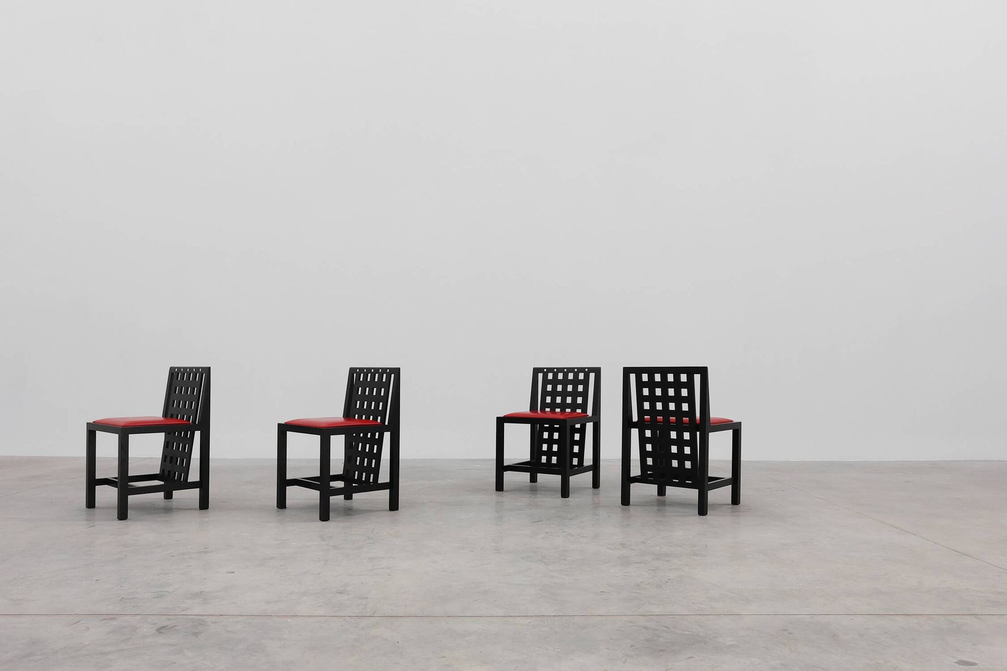 Set of 4 DS3 Dining Chairs by Charles Rennie Mackintosh for Atelier interna