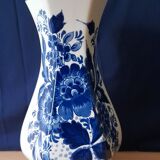 Hexagonal Delft Vase - Delft Blue, Handmade Holland