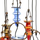 Colorful glass chandelier by Nanny Still for Massive
