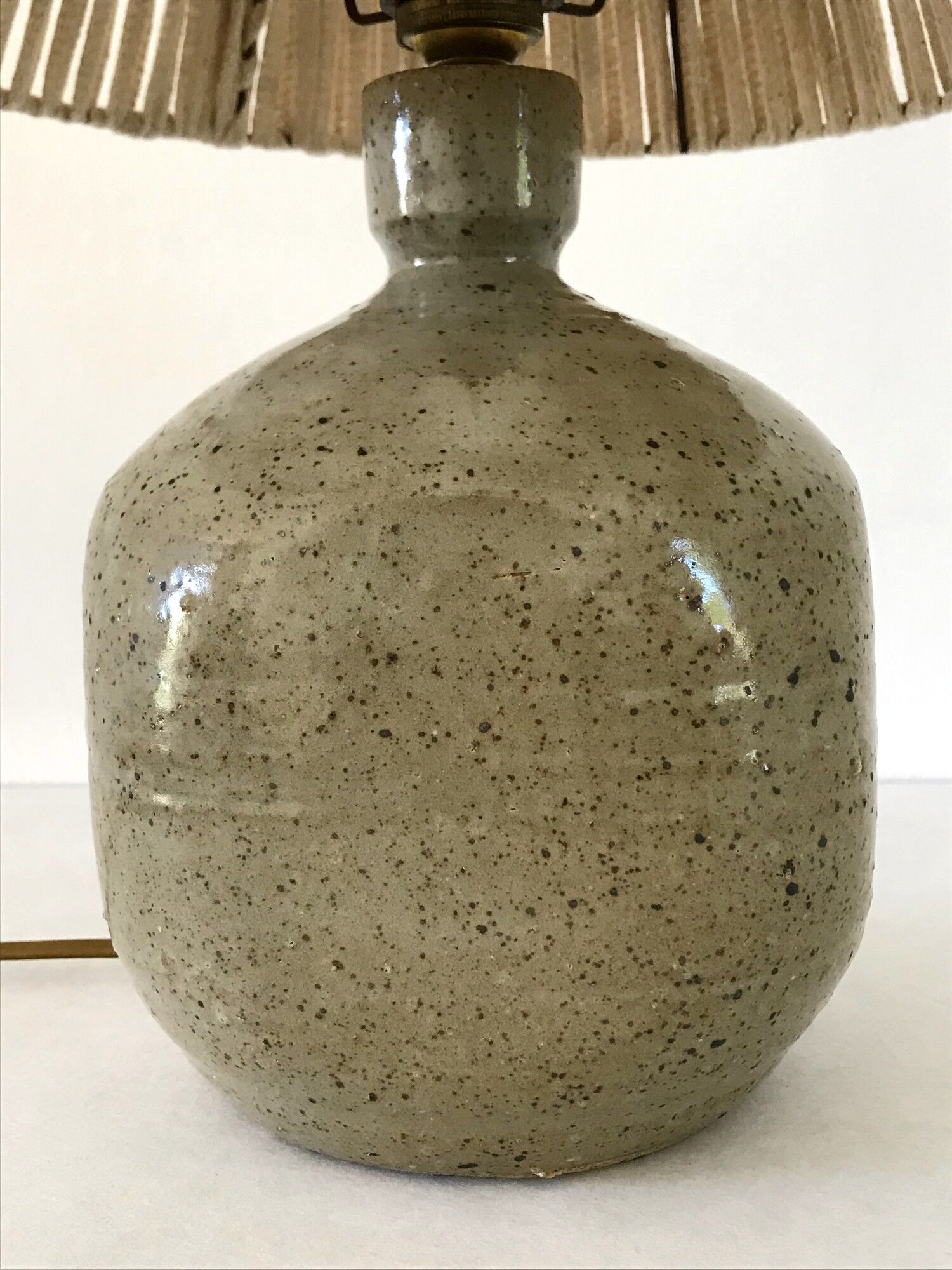 Vintage lamp in glazed stoneware 70s
