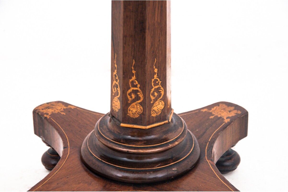 Antique thread table, Northern Europe, late 19th century.