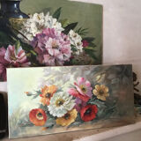 Old flower bouquet painting