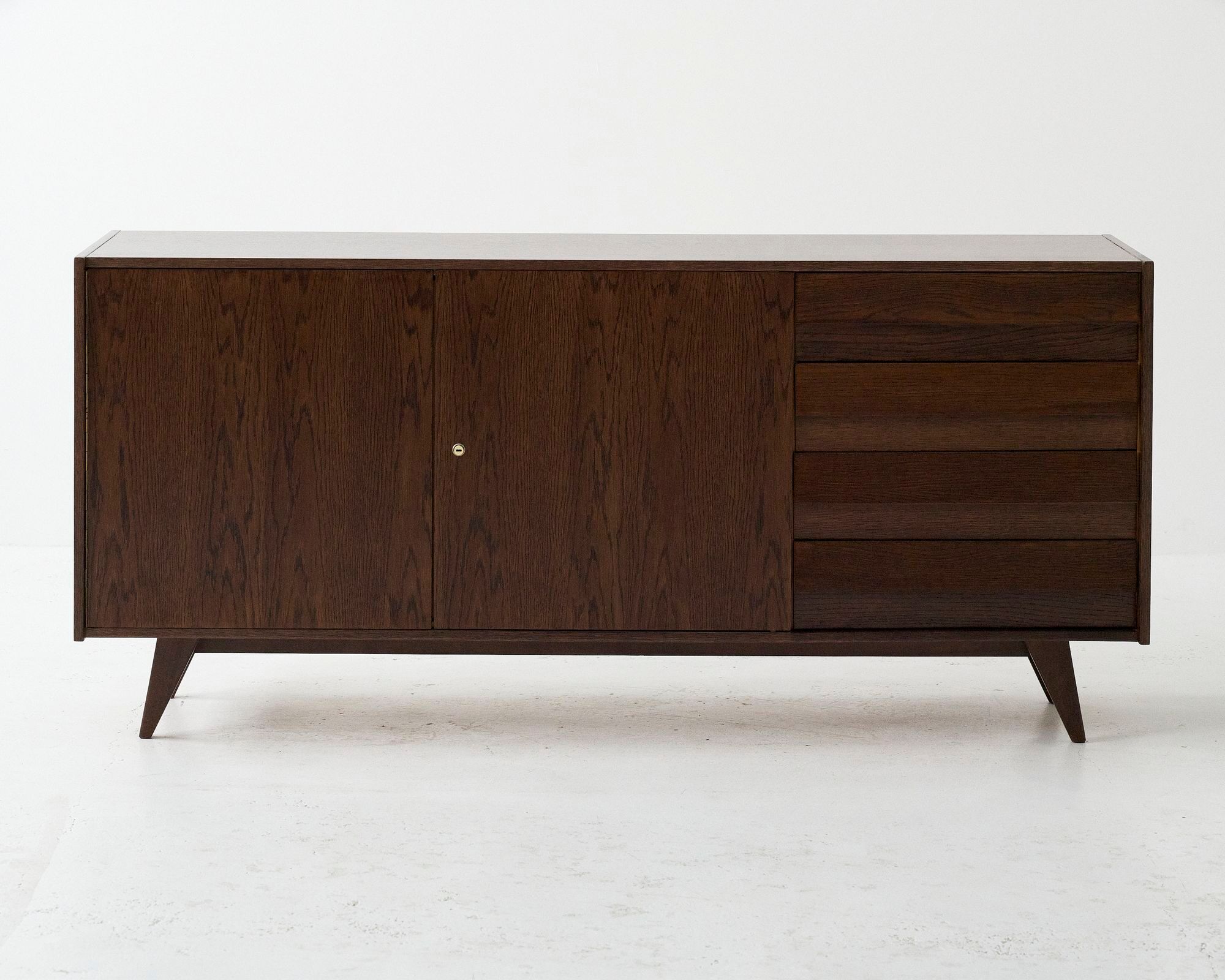 Oak enfilade U-460 by Jiří Jiroutek for Interier Praha