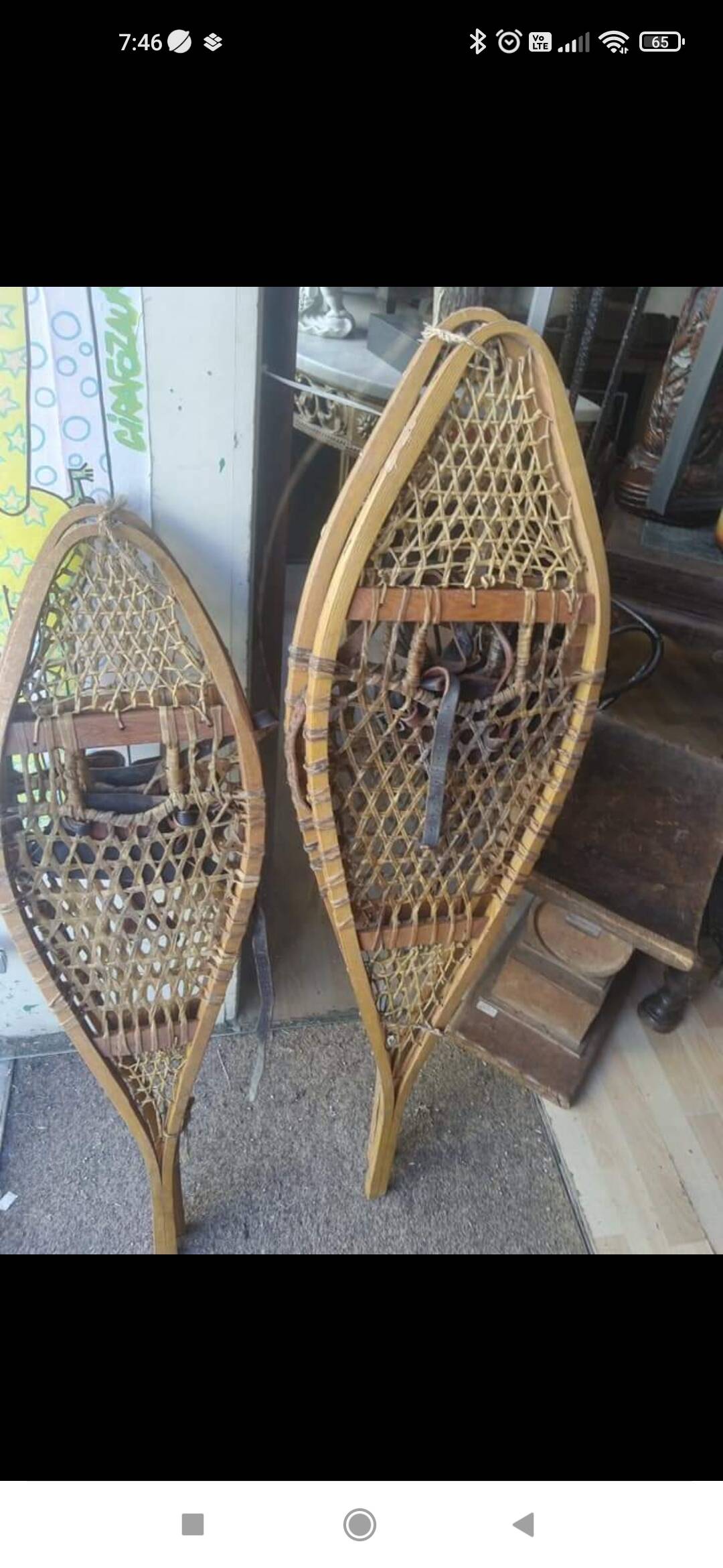 2 pairs of snowshoes from the far north, circa 1900