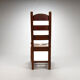 Set of 6 brutalist oak dining chairs, 1960