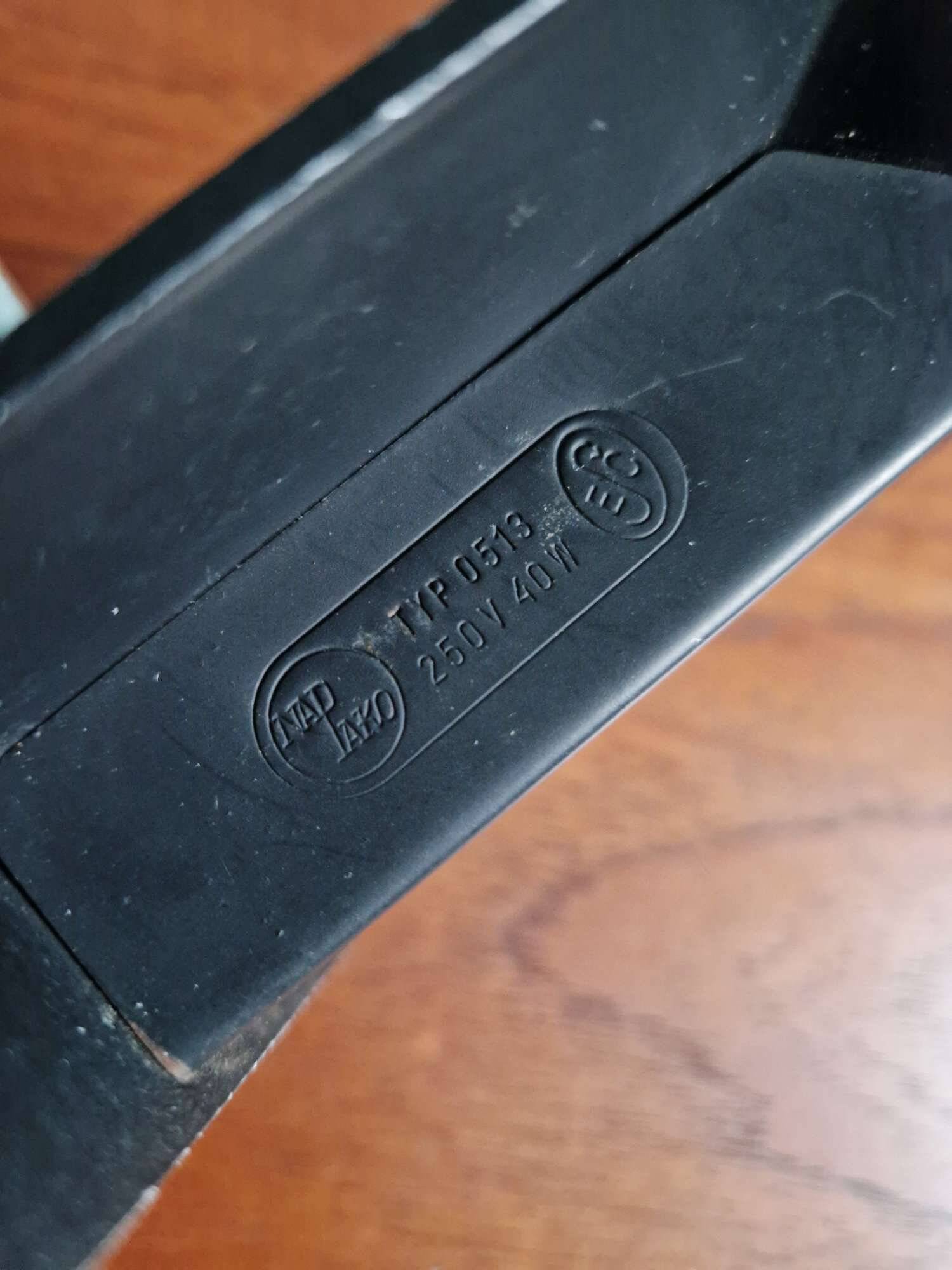 Chrome and black lacquered metal desk lamp, design by Josef Hurka, Napako, 1950.