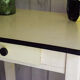 White table tray and drawer formica 50s