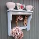 Revamped antique wall shelf