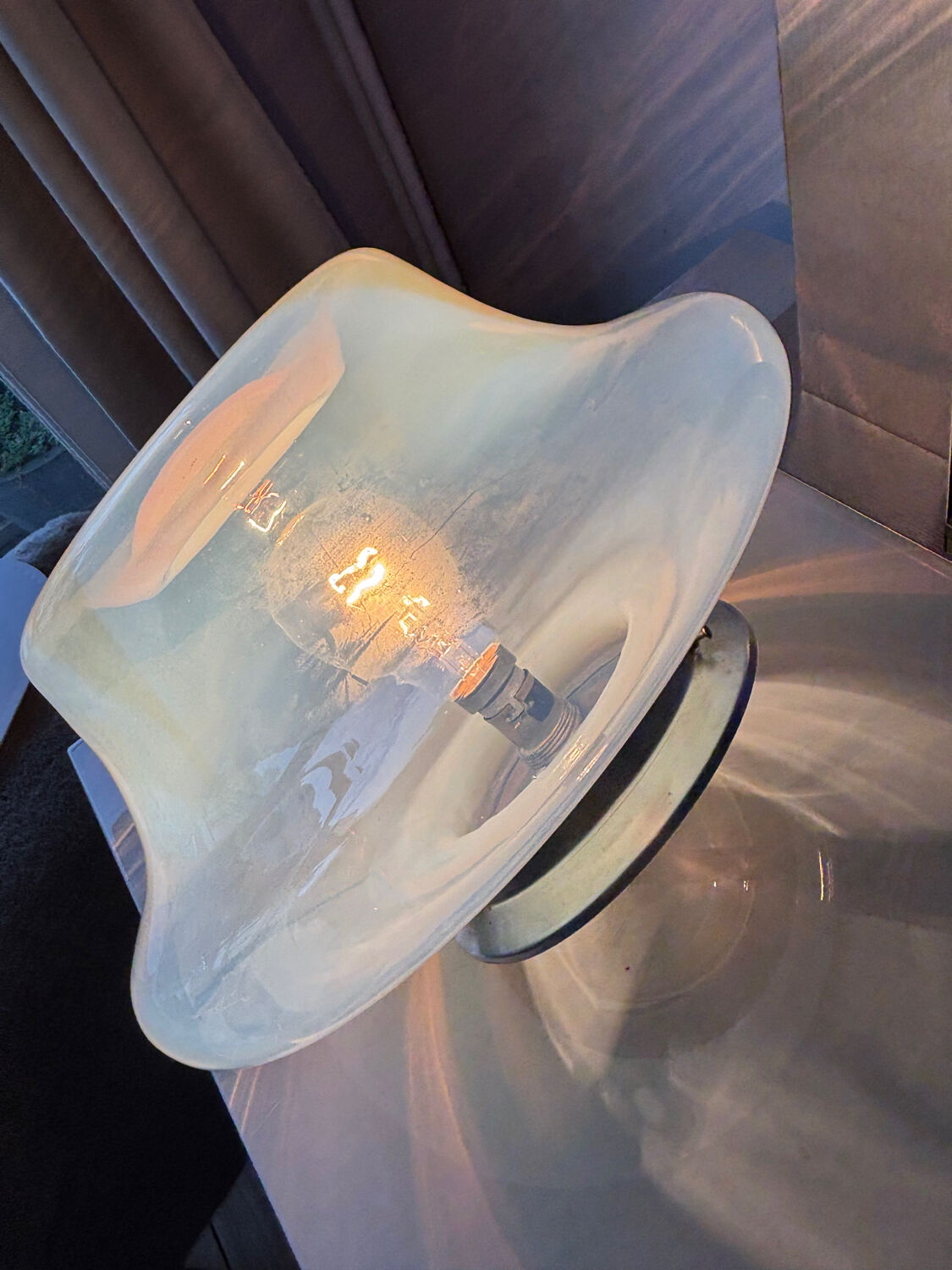 Vintage Murano glass table lamp