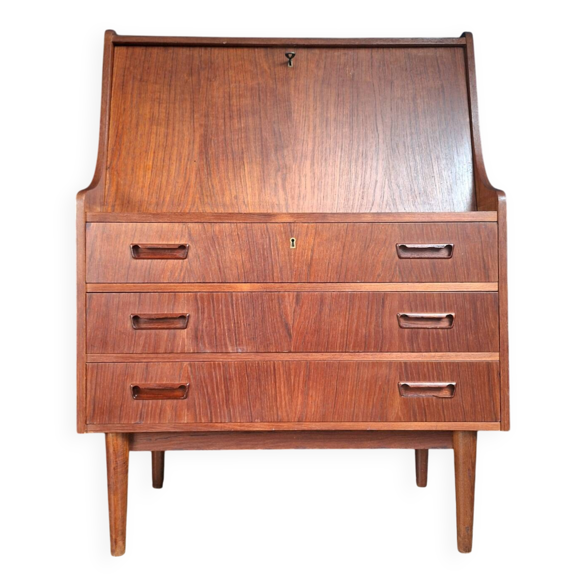 Danish secretary Gunnar Nielsen, Scandinavian sideboard, vintage desk