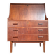 Secrétaire danois Gunnar Nielsen, enfilade scandinave, bureau vintage