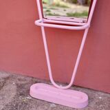Standing coat rack with mirror, colored balls
