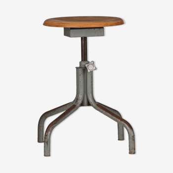 Industrial stool adjustable height year 60