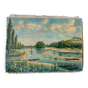 Barques au bord de l’eau,