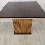 Bistro table bamboo and solid wood