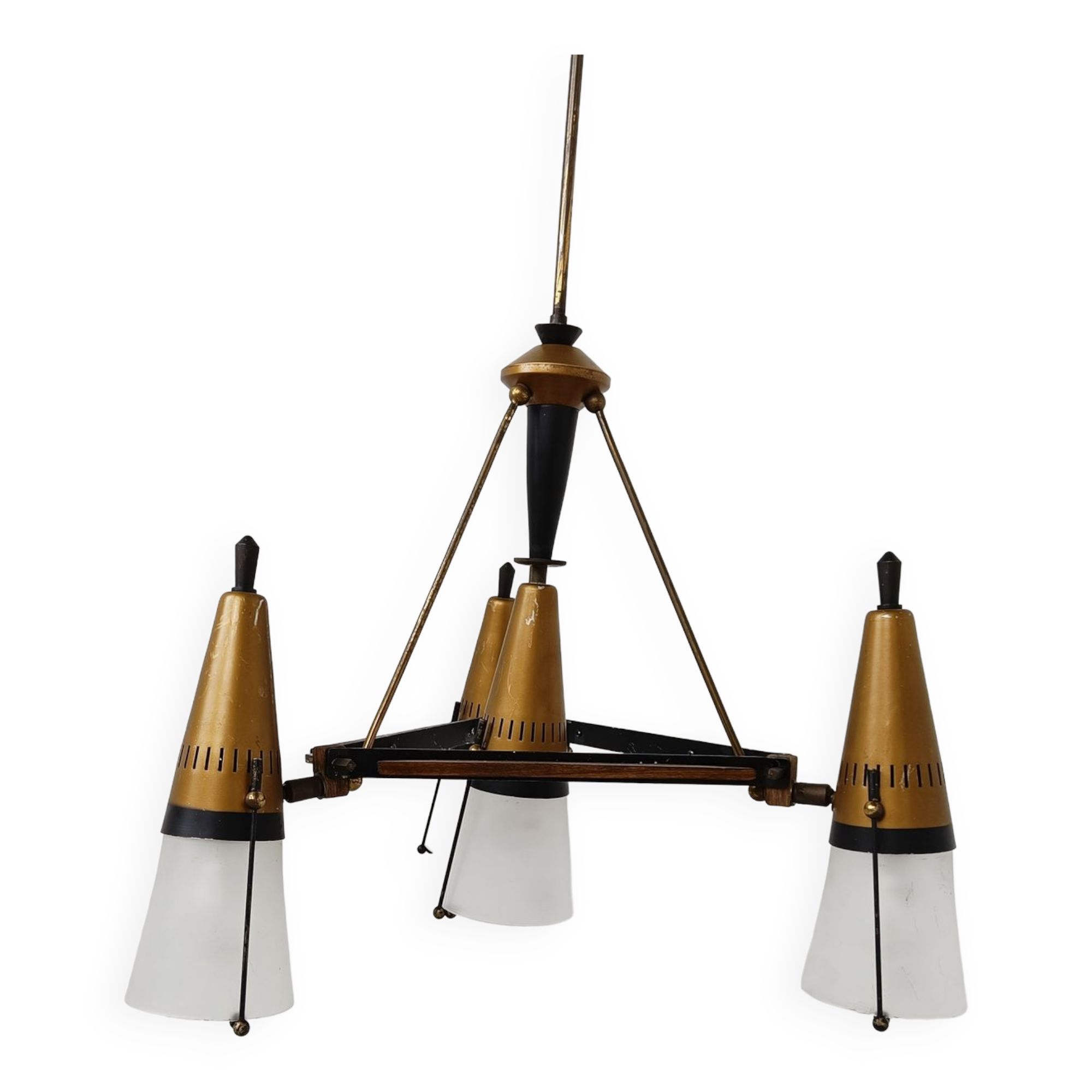 Mid century chandelier by Oscar Torlasco, 1950s