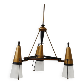 Mid century chandelier by Oscar Torlasco, 1950s