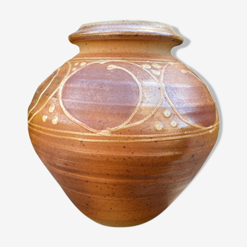 Vase en grès atelier pierre digan, roland bottani et katrin dechaud