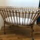 Vintage rattan cradle