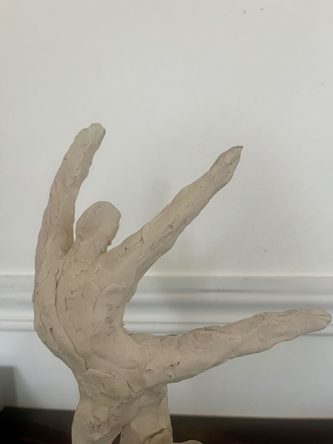 Chamotte terracotta sculpture "Classical Dancer"