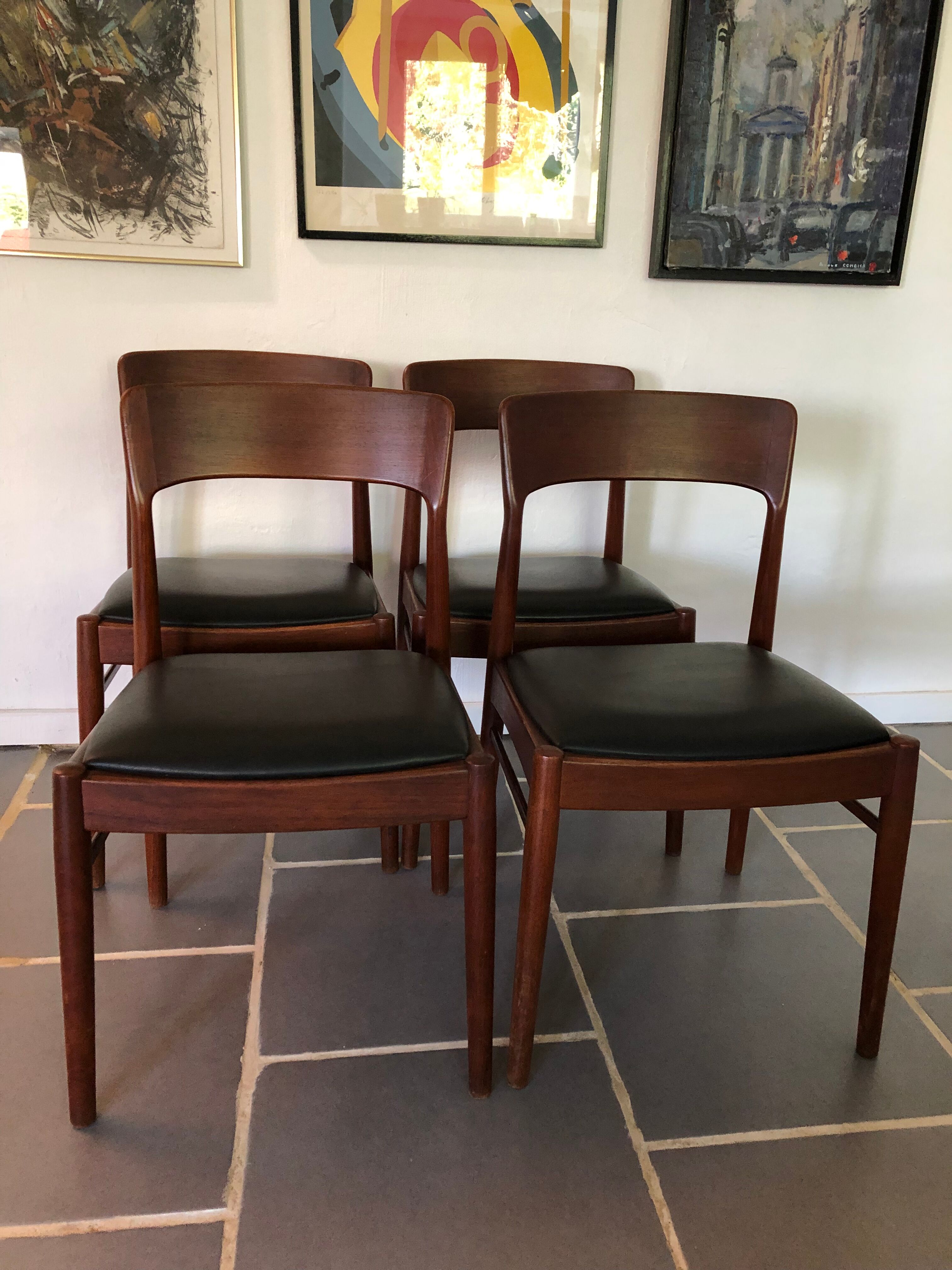 4 Chaises vintage KS Møbler design danois