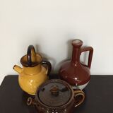 Lot of three vintage pitchers