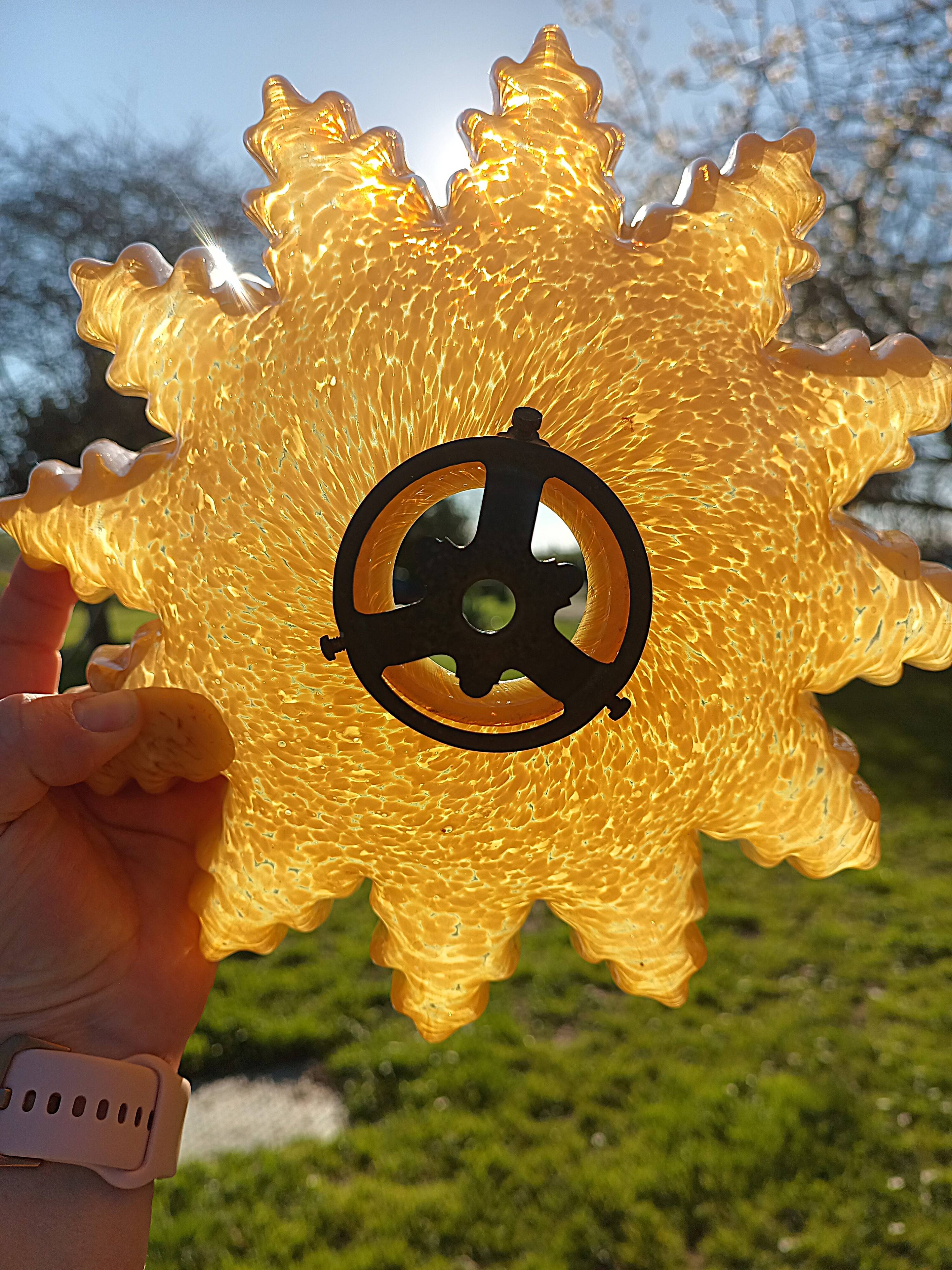 Old abat-jour clichy chandelier rises and lowers claw suspension