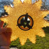 Old abat-jour clichy chandelier rises and lowers claw suspension