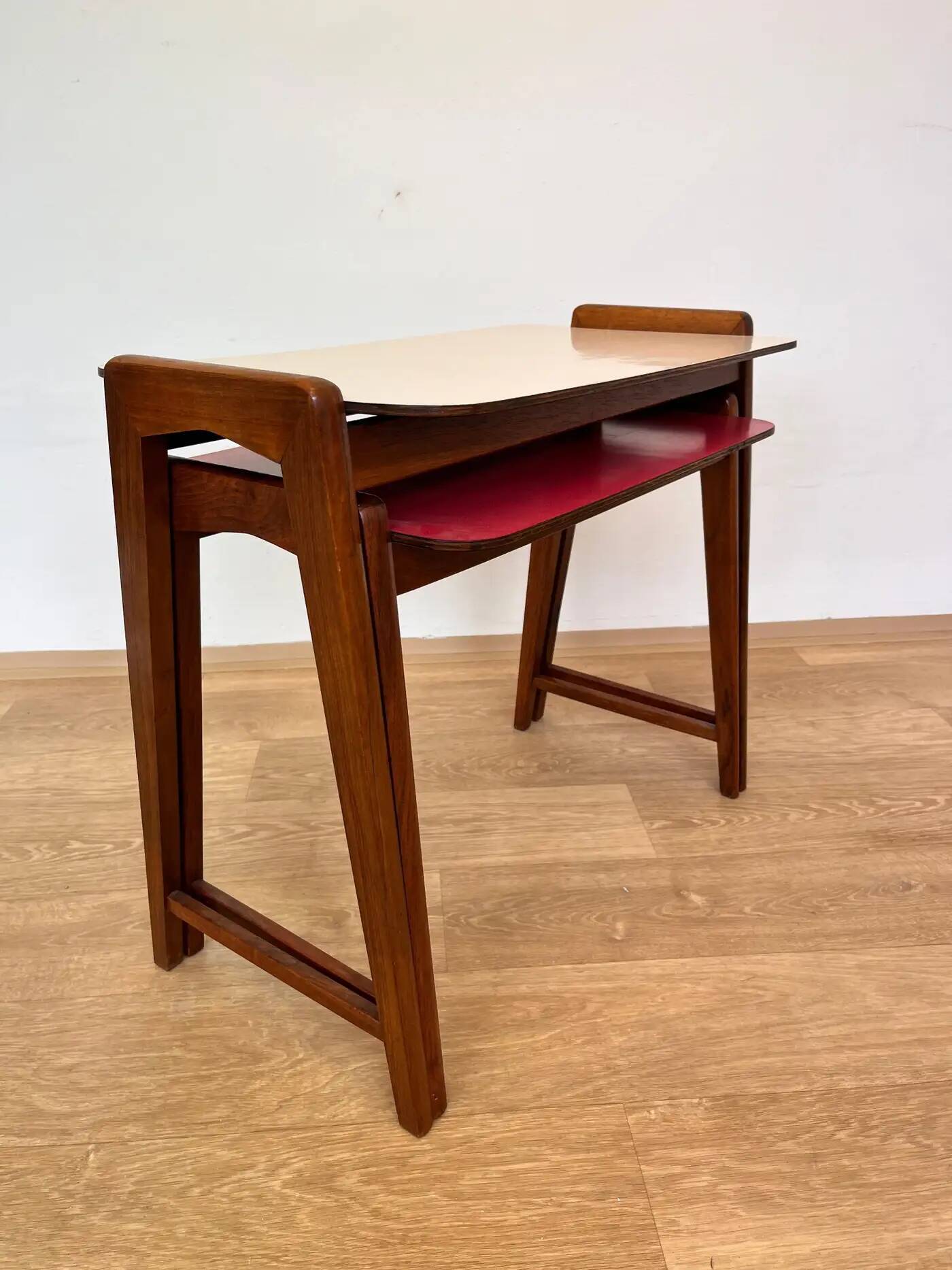 Set of two design formica nesting tables - Czechoslovakia, around 1960s