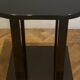 Gueridon or side table in black lacquer with curved lines, attributed to Roméo.