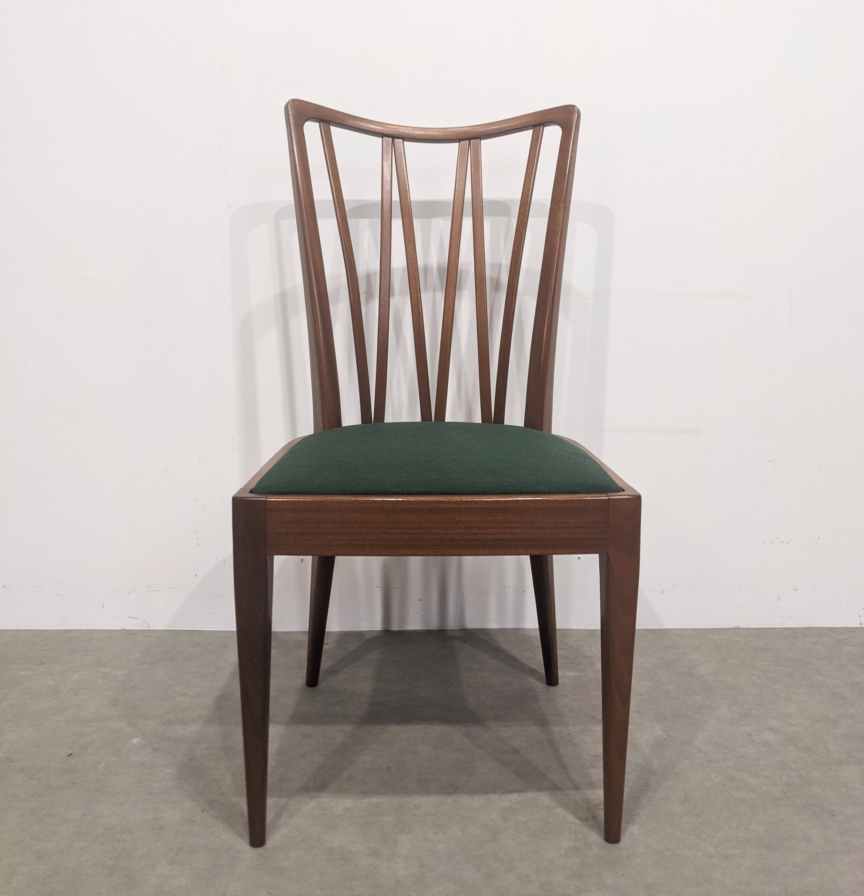 Set of four vintage Art Deco chairs