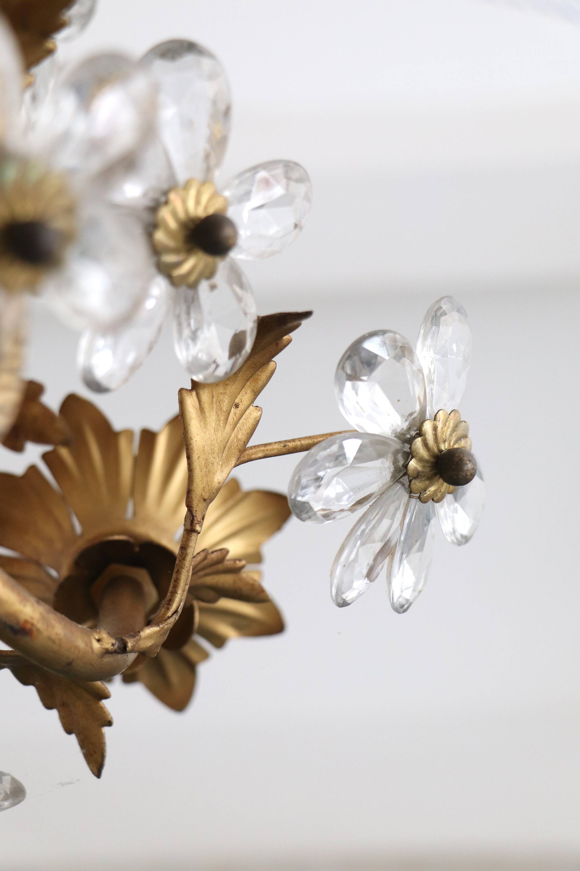 Lustre aux fleurs,  style Florentin XXème