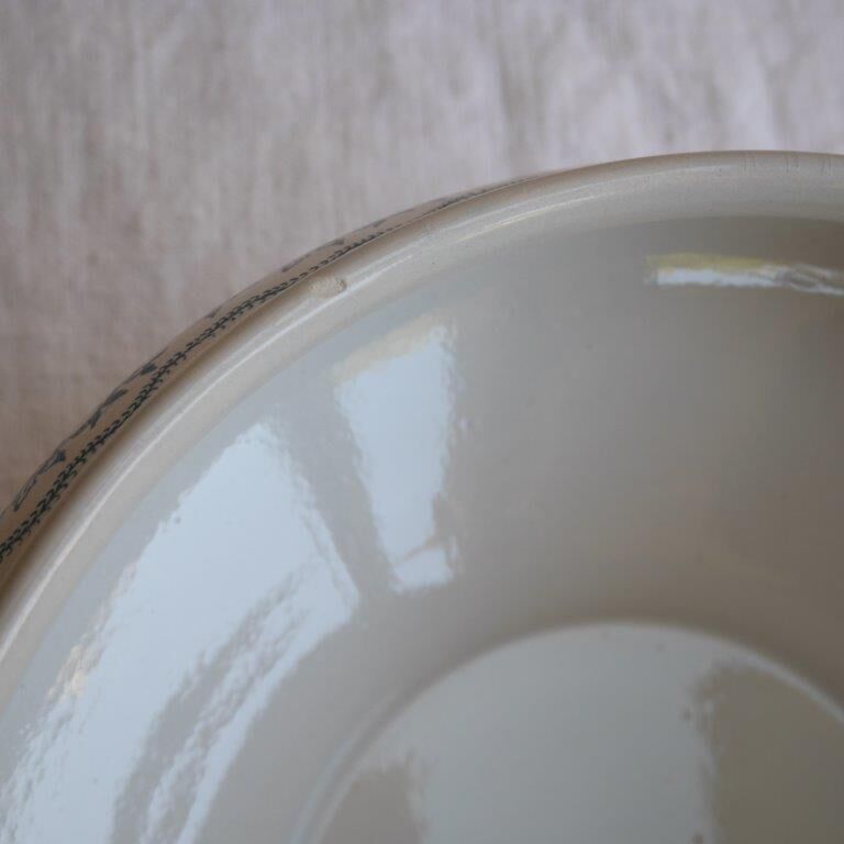 Soup bowl Saint Amand, green pattern - model 4025