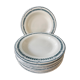 Set of 11 hollow plates Terre de Fer, Service Condé, Salins