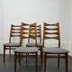 Ensemble de 4 chaises danoises années 60