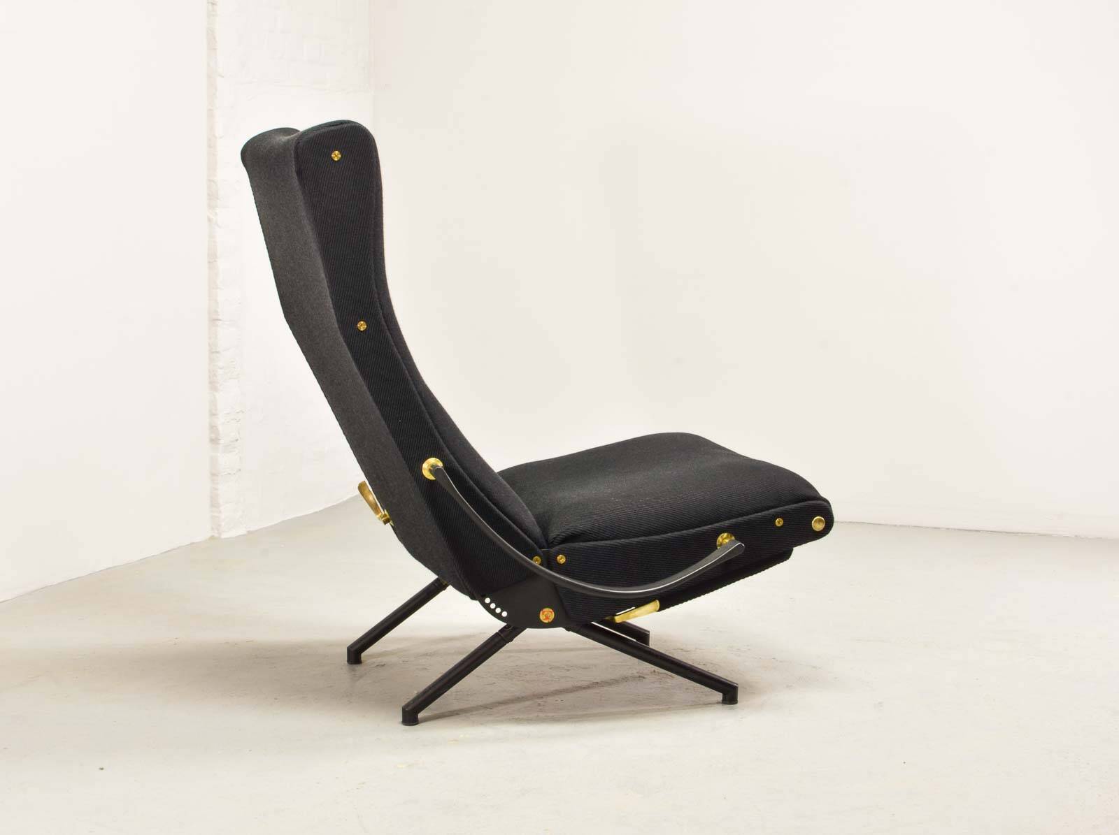 First Edition Osvaldo Borsani P40 Adjustable Tecno Lounge Chair, Italy 50s