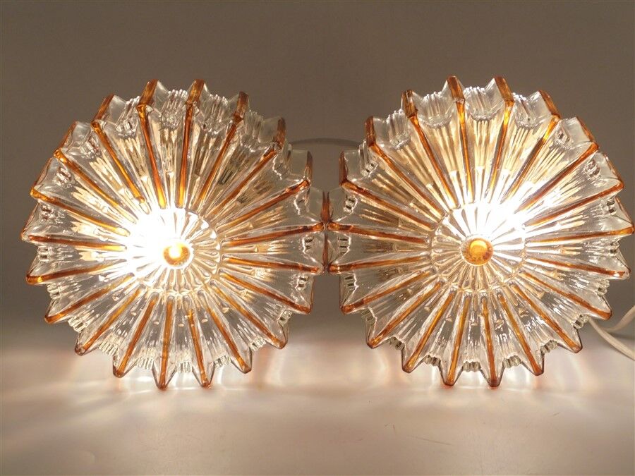Pair of ceiling lamps