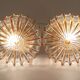 Pair of ceiling lamps
