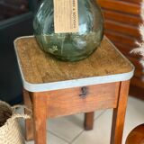 Wooden chest stool