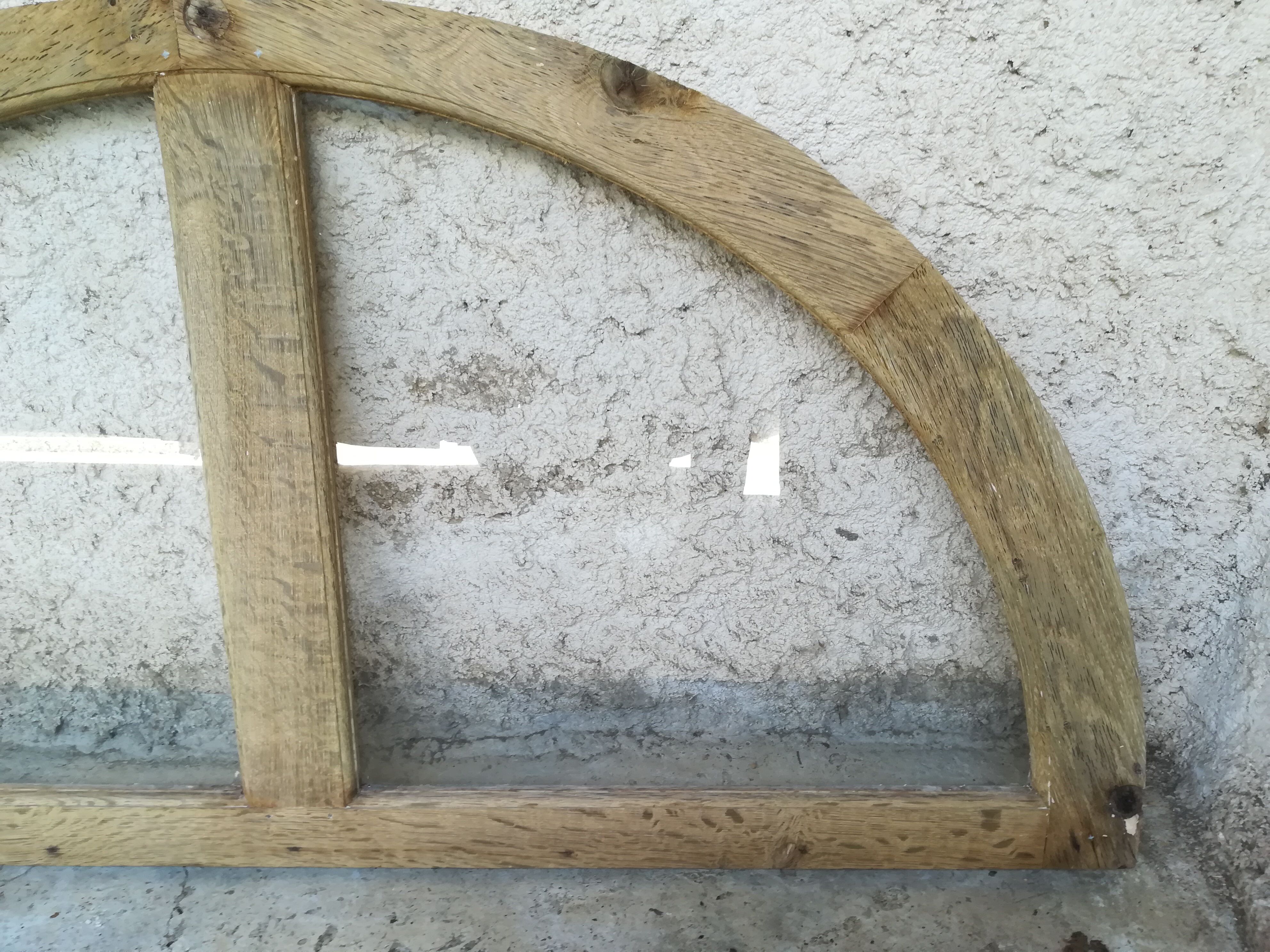 Oak front door impost