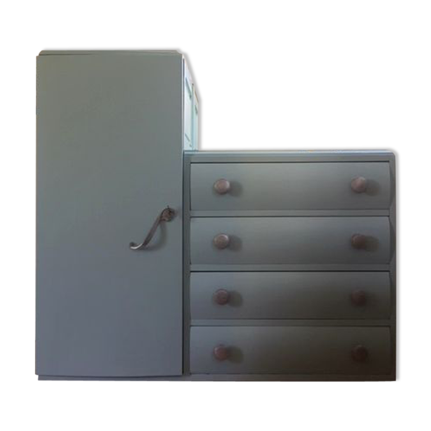 Asymmetric cabinet art deco