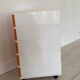 Desserte Flair plastique orange et blanc