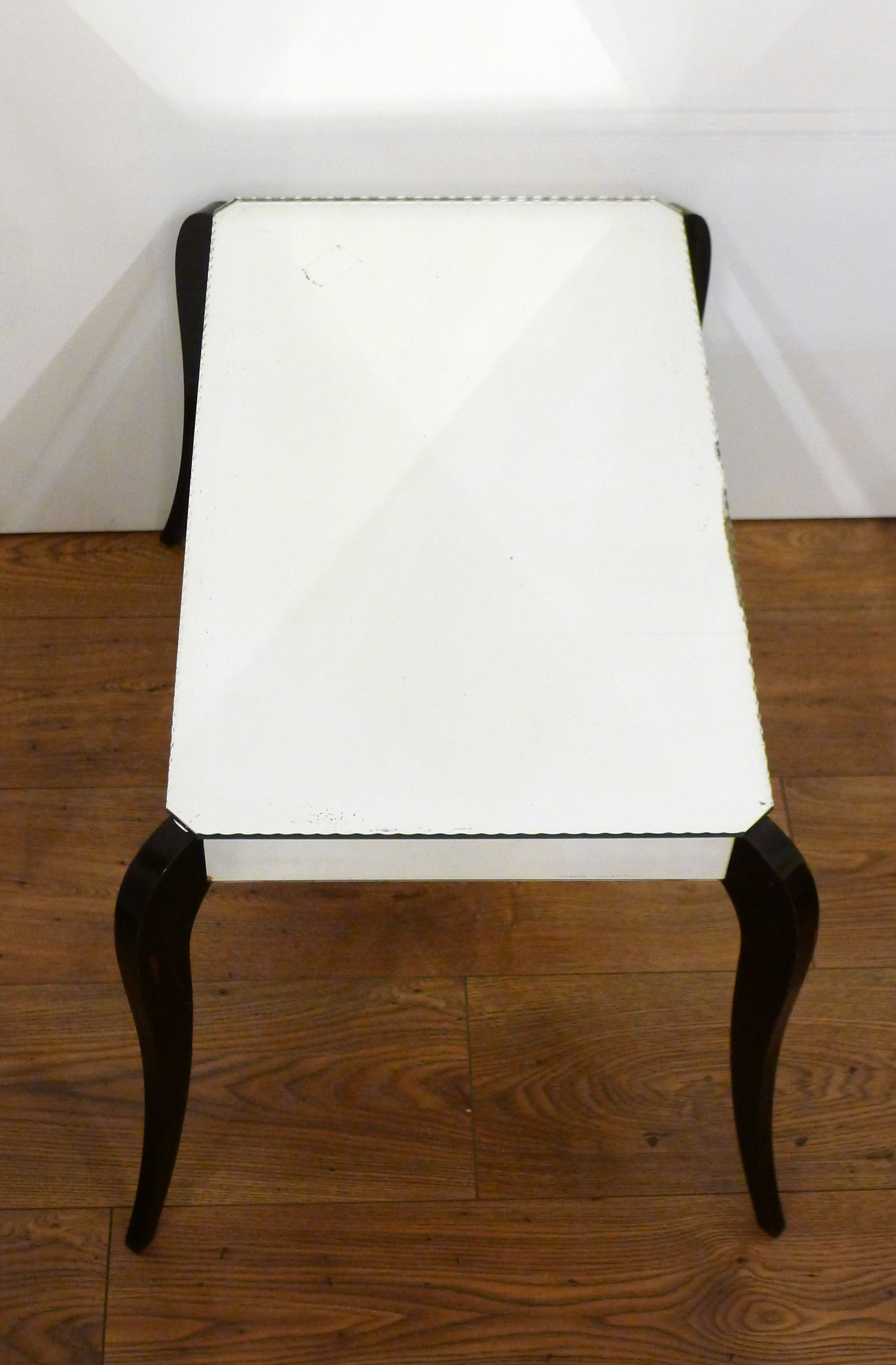 Mirror Art Deco coffee table - curved feet