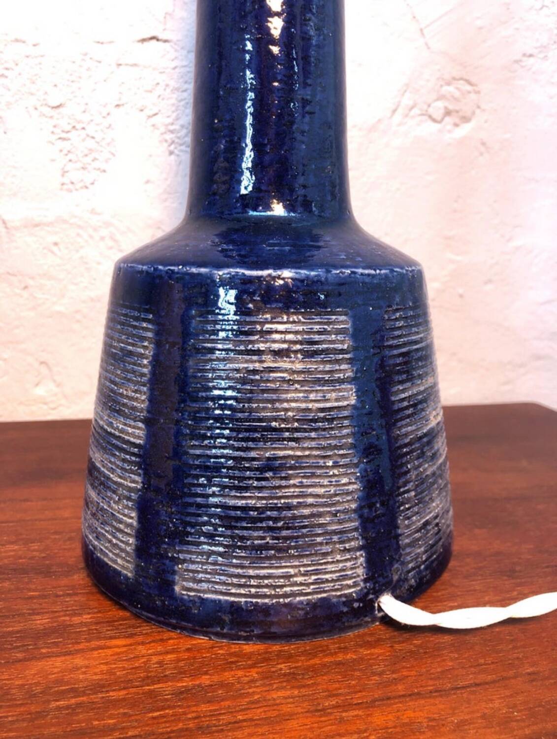 Vintage Pottery Table Lamp by Palshus for Le Klint of Denmark