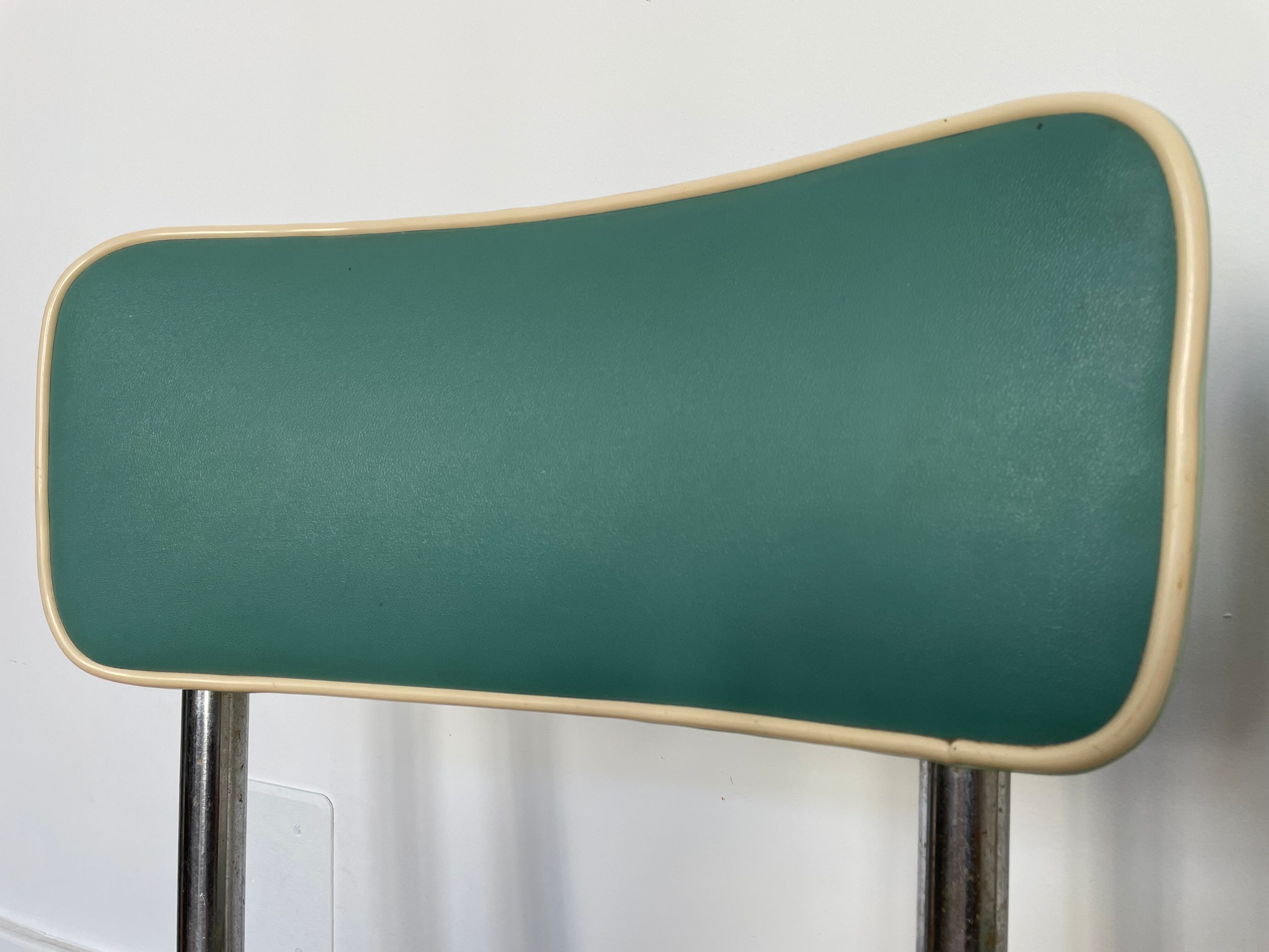 Set of 2 1950s bistro chairs