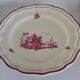 Gien "Pink Landscape" original service: 2 cake plates + 8 dessert plates