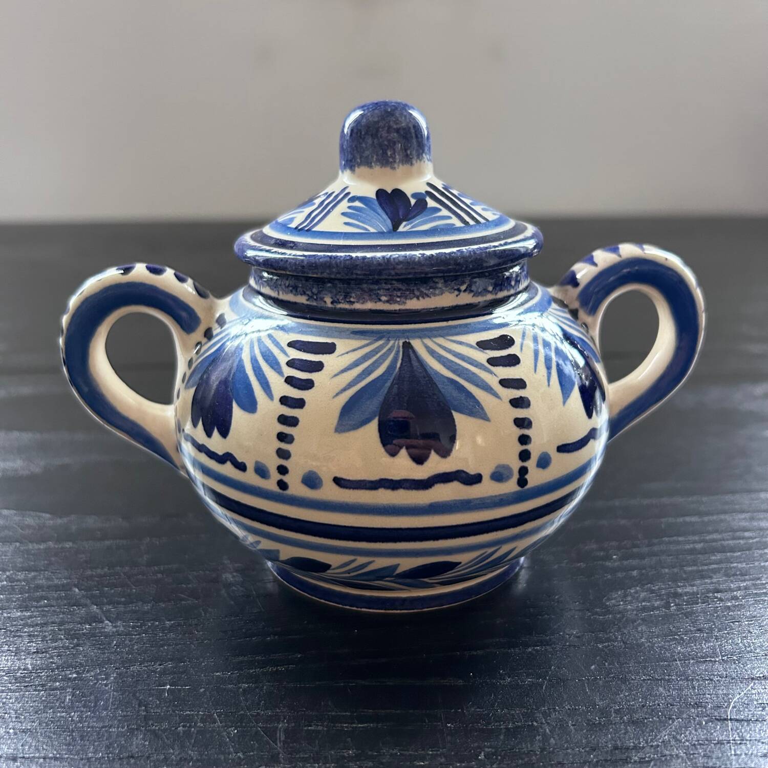 HB Quimper sugar bowl