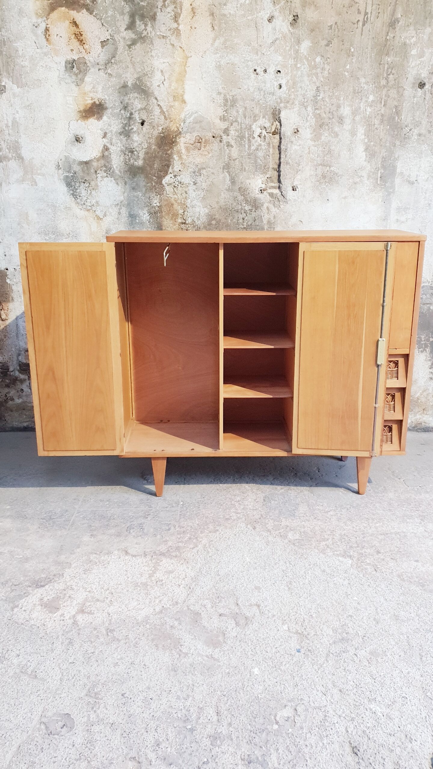 Rattan cabinet cabinet