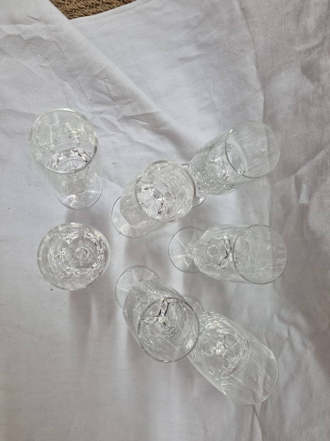 7 Villeroy & Boch crystal Champagne flutes