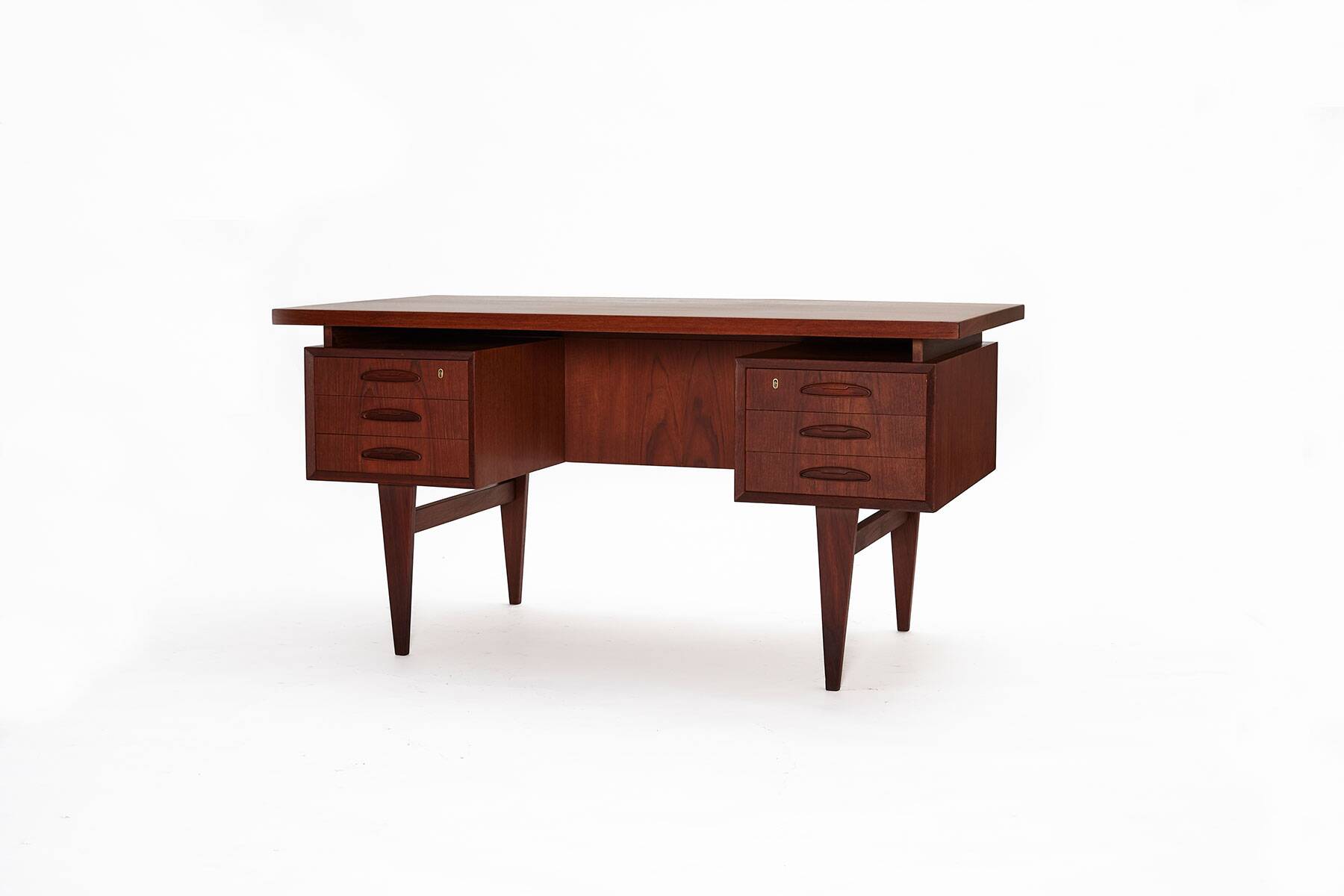 Bureau en teck du milieu du siècle, Danemark années 1960